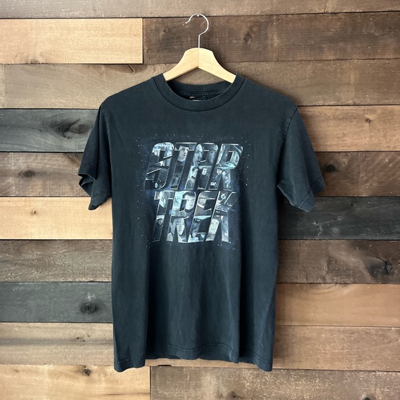 Star Trek Y2K 2000s Movie T-Shirt Size Adult Small Faded Black - Picture 3 of 9